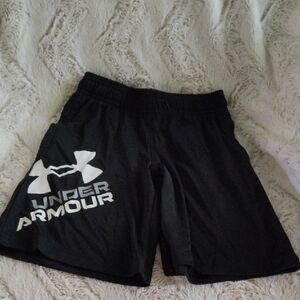 Under Armour Kid's Black Athletic Shorts
